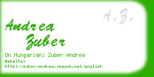 andrea zuber business card